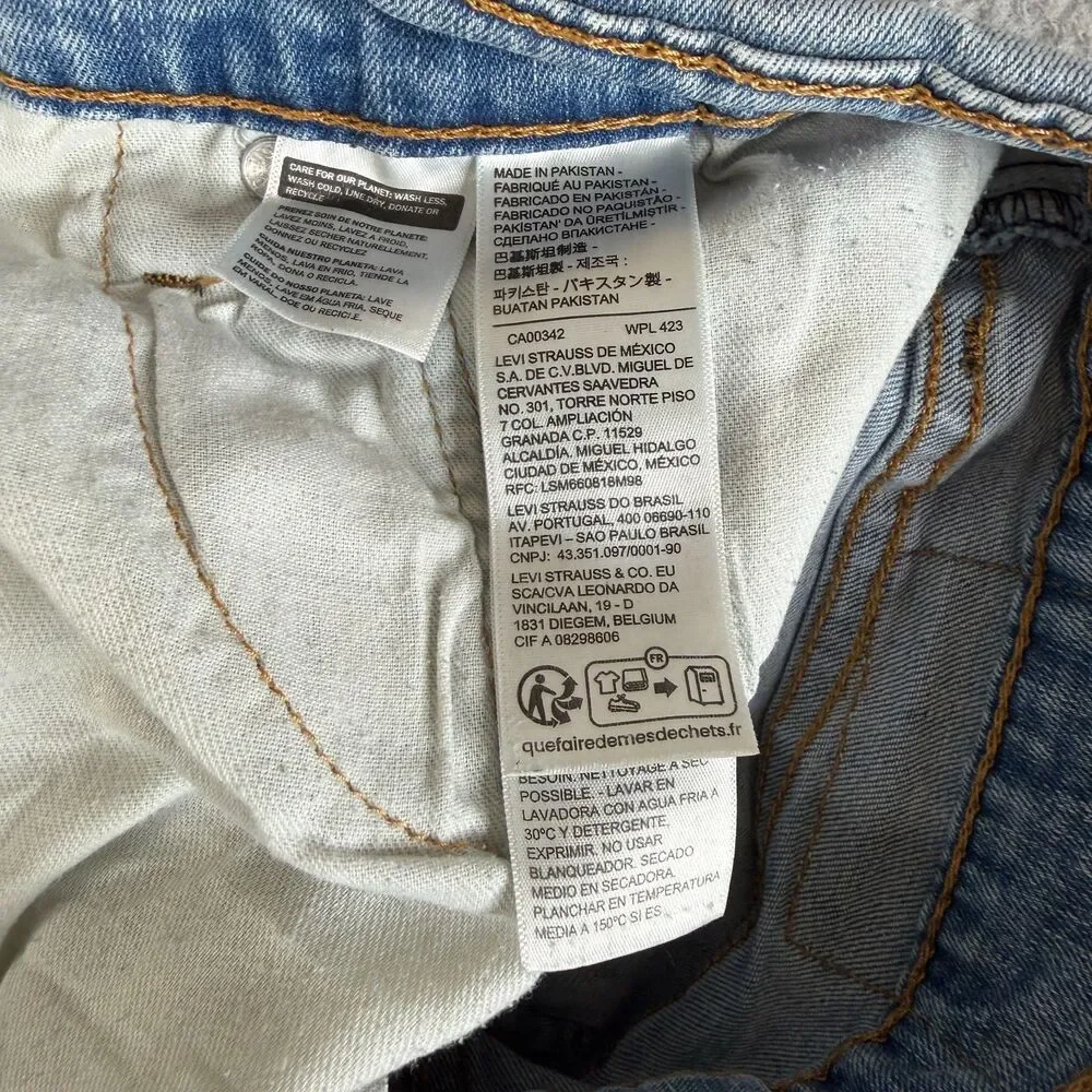 LEVI'S 511  Mens Jeans 34x32 Stretch Denim Slim Fit Workwear Streetwear
